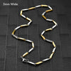 2.5/3mm Wide Stainless Steel Bamboo Necklace for Women Men Bar Link Chain on Neck Collarbone Jewelry Accessories - Image 4