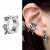 1Pc Punk Steel-color Stainless Steel Painless Ear Clip Earrings For Men/Women Street Pop Non Piercing Fake Earrings Jewelry Gift - Image 3