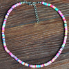 4/6/8mm 20 Colors Polymer Clay Necklace Soft Pottery Choker Necklace Colorful Surfer Beads Collar Handmade Jewelry Gifts - Image 21