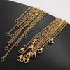 10pcs/Lot Gold Cable Chain Necklaces - Image 7