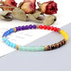 Minimalist 4 6MM 7 Chakra Stone Bracelet Women Yoga Elastic Rope Bracelets Couple Adjustable Braided Bangles Jewelry - Image 3