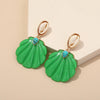 Big Coconut Cute Shell Drop Earrings for Women Korean Acrylic Jewelry Resin Hanging Earing For Girls Party - Image 13