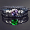 Scorpion Bracelet Scorpio Jewelry Luminous Scorpio Zodiac Sign Braided Leather Bracelet - Image 3