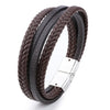 ZG Braided Leather Bracelets for Men in Black and Brown Color Armband Heren with Magnetic Elegent Bangle Male Cool Bracelet - Image 11