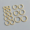 Minimalist Circle Hoop Earrings in 8 mm to 14 mm Sizes - Image 3