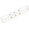 Bling CZ Paved 3pcs North Star Choker Double Chain Necklace for Women Modern Jewelry Gold Color Layer Chokers - Image 4