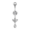 14G Animal Heart Dangle Belly Button Rings Steel Curved Navel Barbell Ring Body Jewelry Piercing Ombligo for Women Girl - Image 21