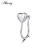 1pc Zirconia Fake Piercing Clip Nose Ring Body Jewelry for Women Ear Cuffs Heart Cross Star Leaf Flowers Clip Nose Rings - Image 7