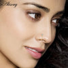 1pc Zirconia Fake Piercing Clip Nose Ring Body Jewelry for Women Ear Cuffs Heart Cross Star Leaf Flowers Clip Nose Rings - Image 6