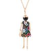 statement necklace pendant cute jewelry lady long necklace women flower charms pendant bohemian maxi accessory - Image 26