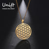 Flower of Life Sacred Geometry Necklace Stainless Steel Mandala Neck Chain Women Men Vintage Universal Spiritual Jewelry - Image 1