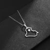 Stainless Steel Heart/Cross Republic Of Iraq Map Pendant Necklace Gold/Steel Color Iraqi Men Women Ethnic Jewelry Gift - Image 7