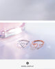 Modian Sparkling Zircon Cute Hearts Free Size Ring for Women Rose Gold Color Sterling Silver 925 Ring Fine Jewelry Girl Gift