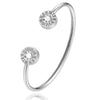 Interlocking Hoop Jewelry Kit Ladies, Rose Gold Tone Steel CZ Stone Necklace Earrings Bracelet Set Casual Daily Wear - Image 19