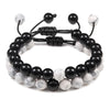 Men Bracelet Tiger Eye Stone Braided Bracelet Black Matte Stone Beads Bracelet Couple Distance Charm Yoga Jewelry Gifts - Image 32
