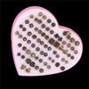 18/36/100Pairs Women Star Moon Small Plastic Stud Earrings Set Girl Children Cartoon Geometric Party Birthday Christmas Jewelry - Image 34
