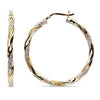 Simple Stylish Women Twist Hoop Earrings Gold Color Delicate Gifts Versatile Style Female Earring Jewelry - Image 3