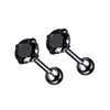 Stainless Steel 16G Cartilage Stud Earrings with 3 mm to 6 mm Stone Options - Image 8