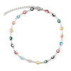 Stainless Steel Anklet Enamel Round Evil Eye Anklets Bracelets For Women Man Summer Jewelry Gifts 23cm(9") long, 1 Piece - Image 11