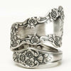 Romantic Vintage Carved Flower Finger Ring for Women Birthday Gift Retro Party Metallic Style Accessories Ladies Jewelry - Image 4