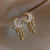 Round Simple Crystal Dangle Earrings For Women Sweet Water Drop Pendant Earring Party Birthday Jewelry Gift - Image 12