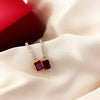 Round Simple Crystal Dangle Earrings For Women Sweet Water Drop Pendant Earring Party Birthday Jewelry Gift - Image 4