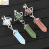 Csja Stone Pendant Merkaba Locket Pendulum Hexagonal Prism Crystal Long Pendants for Necklaces Women Jewelry - Image 2