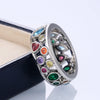 Women Band Finger Ring Jewelry Round/Oval/Triangle/Marquise Stones Anniversary Birthday Gift Daily Wearable Ring - Image 4