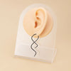 1PC Steel Twist Hanging Loop Earring Taper Ear Weight Hanger Helix Hoop Tragus Stretcher Expander Piercing Body Jewelry - Image 2