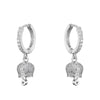 Hecheng,1 pair,Small Bell Eariings,Bell shaped Jewelry,for Women Jingle Bell Earrings,Rhinestone Gifts - Image 8