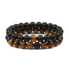 Men Bracelet Tiger Eye Stone Braided Bracelet Black Matte Stone Beads Bracelet Couple Distance Charm Yoga Jewelry Gifts - Image 28