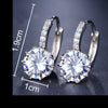 Hoop Earrings For Women Square Cubic Zirconia Chunky Huggie Earrings Female Bride Wedding Jewelry - Image 9