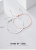 Modian Trendy Authentic Sterling Silver 925 Geometric bending Stick Bracelet for Women Adjustable Tennis Bracelet Fine Jewelry