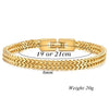 Double Layer Chain Bracelets for Men Stainless Steel Punk Jewelry Antique Christmas Gift Foxtail Male Pulseira Accessory - Image 3