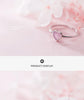 Modian Genuine 925 Sterling Silver Romantic Pink Opal Hearts Rings for Women Adjustable Open Finger Ring Fine Jewelry