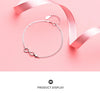Modian Sterling Silver 925 Clasp Lobster Chain Bracelet For Women  Infinite Love Simple Silver Fine Jewelry Female Gift Pulsera
