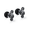 Small Black Punk Stud Earrings For Women Men Boy Zircon Geometry Stainless Steel Jewelry Accessories Earrings - Image 9