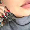 30-100mm Hoops Earrings With Rhinestone Circle Crystal Earrings Big Basketball Wives CZ Hiphop Earrings Women - Image 5
