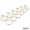6 Pairs Big Circle Hoop Earrings Set For Women Gold Silver Color Round Earring Wedding Party Ear Jewelry Gift - Image 2