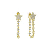 Christmas Gift Jewelry Cubic Zirconia Iced Out Sparking Tassel CZ Chain Star Charm Women Earring - Image 8