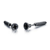 Small Black Punk Stud Earrings For Women Men Boy Zircon Geometry Stainless Steel Jewelry Accessories Earrings - Image 12