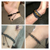 Men Bracelet Tiger Eye Stone Braided Bracelet Black Matte Stone Beads Bracelet Couple Distance Charm Yoga Jewelry Gifts - Image 6