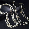 long pendants layered Camellia pearl necklace collares de flower party jewelry - Image 4