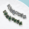 Big Letter Rhinestone Brooch Pins Women 2 Colors Geometric Punk Women Sweater Coat Jewelry Pin Gift - Image 1