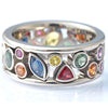 Women Band Finger Ring Jewelry Round/Oval/Triangle/Marquise Stones Anniversary Birthday Gift Daily Wearable Ring - Image 2