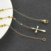Stainless Steel Vintage Cross Bohemia Religious Rosary Pendant Necklace For Women Men Charm Jewelry Gifts - Image 16