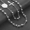 Stainless Steel Vintage Cross Bohemia Religious Rosary Pendant Necklace For Women Men Charm Jewelry Gifts - Image 24