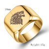 Wide Square Signet Ring for Men in Stainless Steel - Image 14