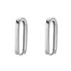 Silver Color Geometric Square Color Big Hoop Earring Buckle for Women HipHop Punk Chic Fashoin Jewelry Accessories - Image 8