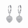 Crmya Gold Silver Filled Heart Hoop Earrings CZ Zircon Long Chain Stud Earings For Women Girls Jewelry - Image 33